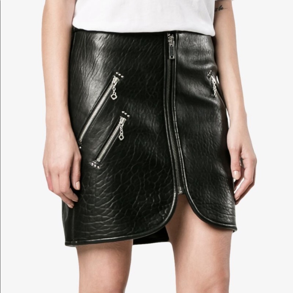 Isabel Marant Etoile Leather Mini Skirt Size 34